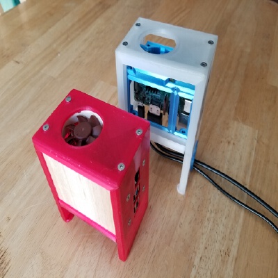 Raspberry Pi Mini Desktop Vertical Case with 40mm Fan | 3d print model
