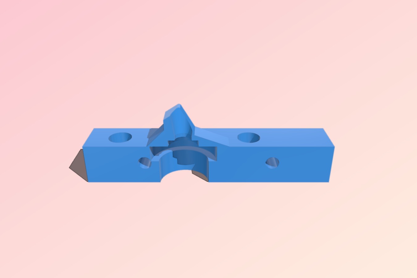 Low Poly Frog Mount (RigidBot E3D v6)
