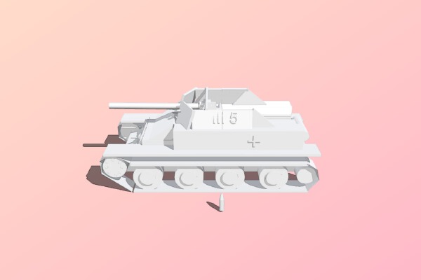 Marder III Sd.Kfz.139.7.62 Pak36 (r) | 3d print model