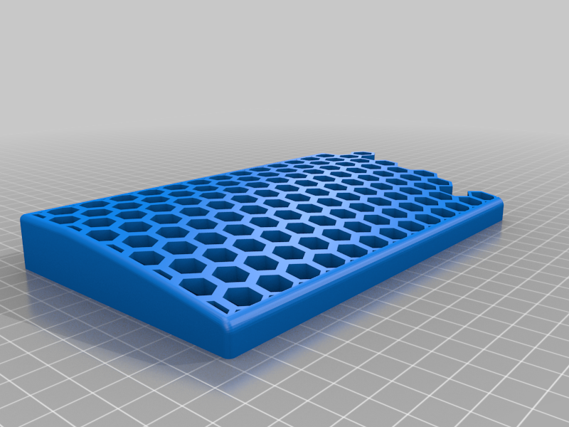 Keyboard Wrist Rest (YMDK75 split) - Hexagon Pattern