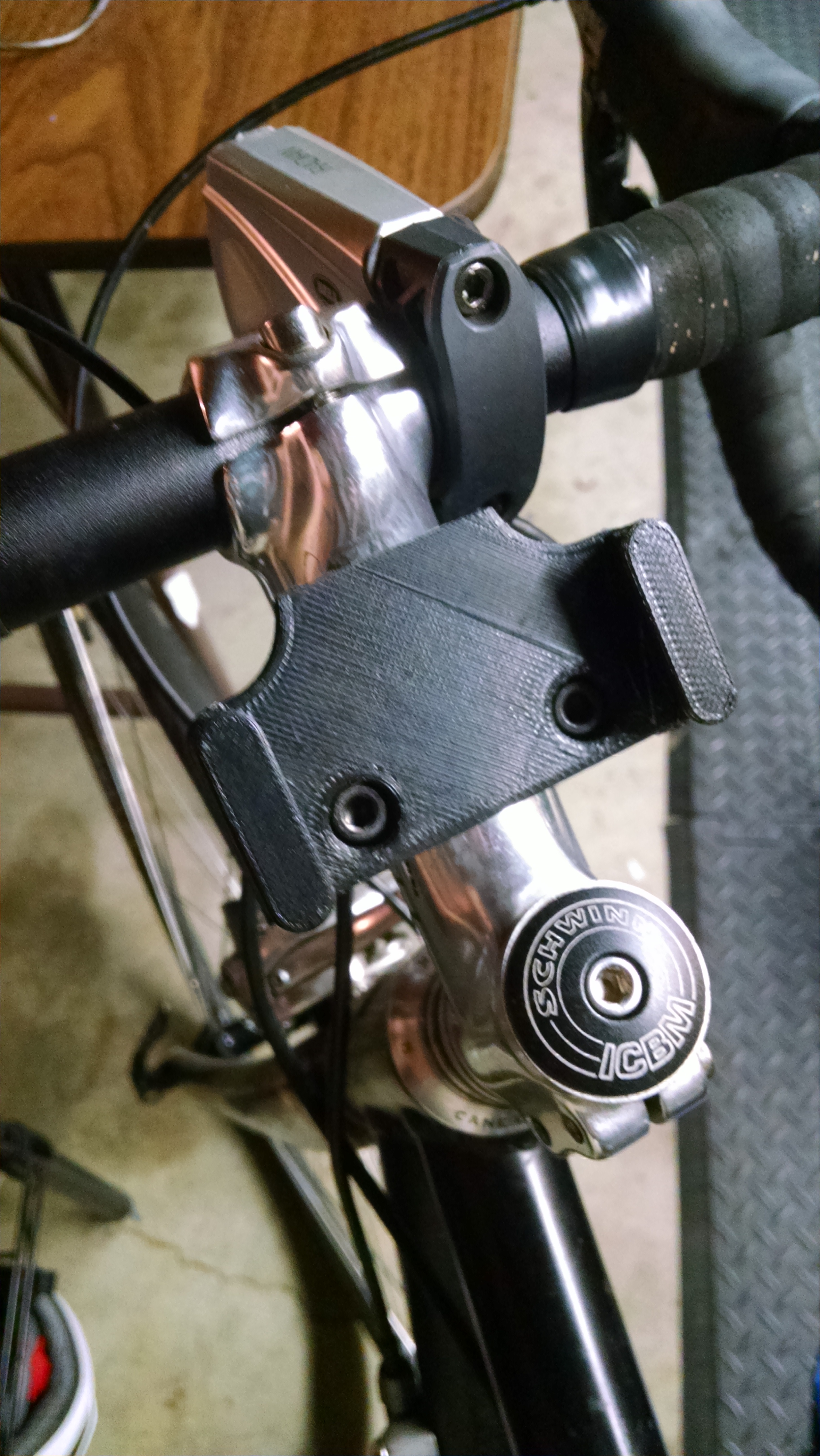 Split clamp phone mount