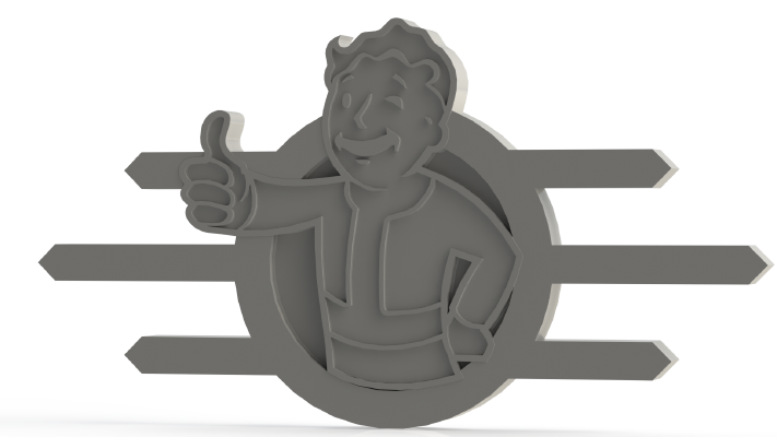 Fallout badge Collection | 3d print model