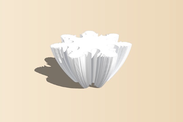 Julia Fractal Bowl No. 1 | 3d print model