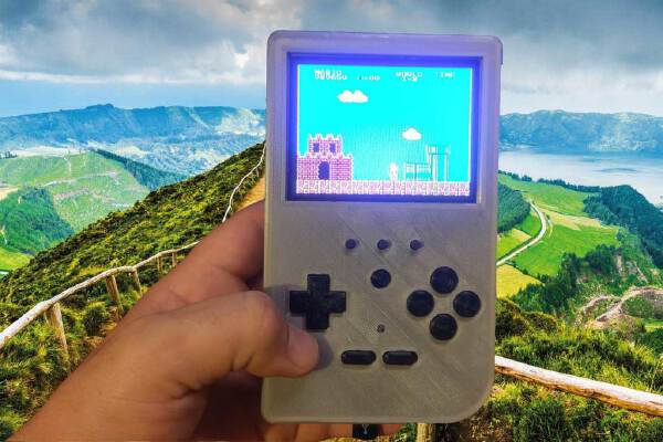Super Retropiepod - 3.5" Raspberry Pi 3 Portable Retro Gaming Handheld | 3d print model