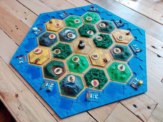 Catan frame border with harbor tiles (base game and Seafarers) | 3d print model