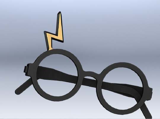 Harry Potter folding glasses | 3d print model