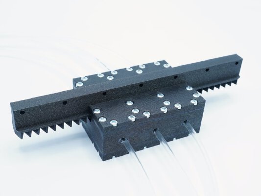 Pneumatic linear stepper motor: T-84 | 3d print model