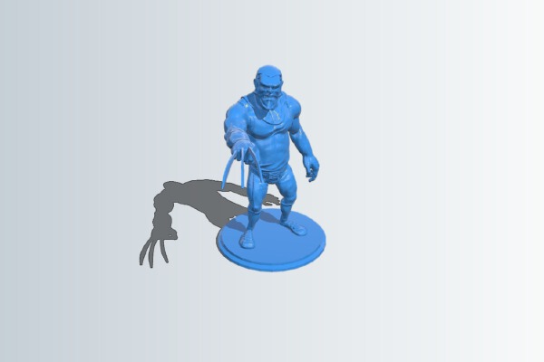 wolverin cartoon | 3d print model