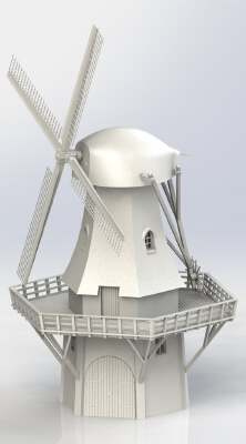 Dutch Windmill | 3d print model