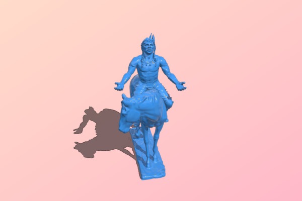 Native Rider Figure | 3d print model