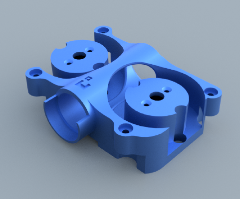ROYAL MK3 - Canted Flywheel Cage for Nerf INFINUS (TESTED 3.15.19 - "MK3G") | 3d print model