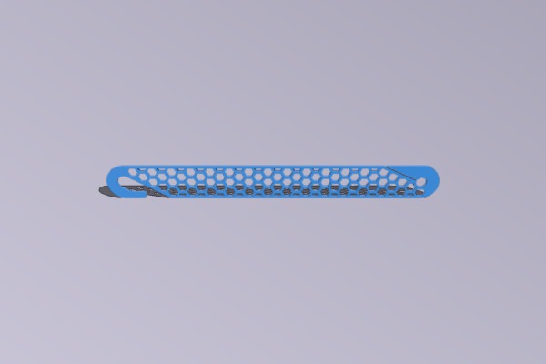Face mask strap (hex grid remix) | 3d print model