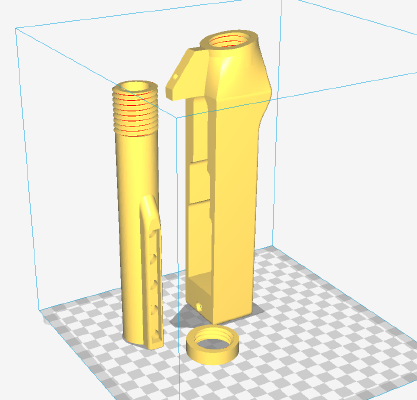 Ruger 1022 stock replacement part ar15 stock housing | 3d print model