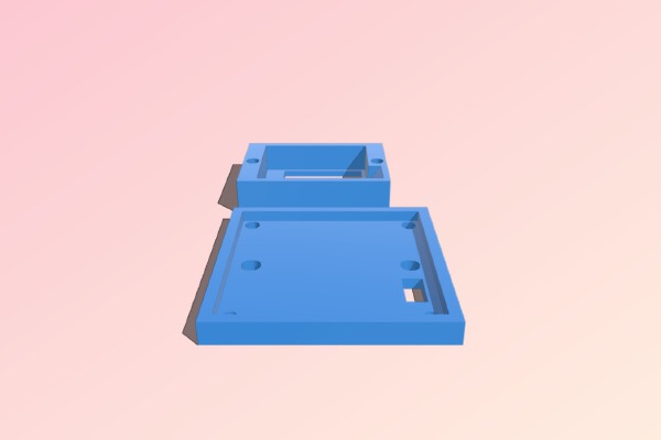 Quadrocopter Coverplate with GPS housing | 3d print model