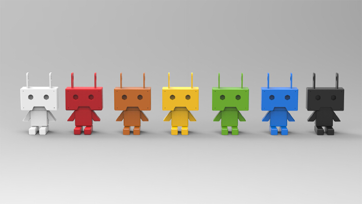 mini Mr. Charger doll frame arms girl | 3d print model