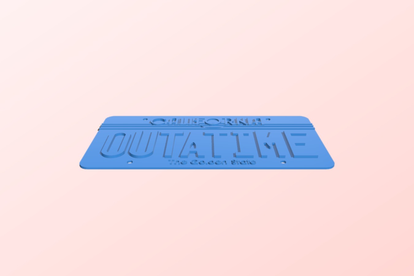 Back To The Future 1985 License Plate [modified]