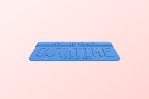 Back To The Future 1985 License Plate [modified] | 3d print model