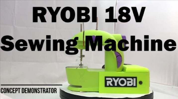 RYOBI 18V Portable Sewing Machine | 3d print model