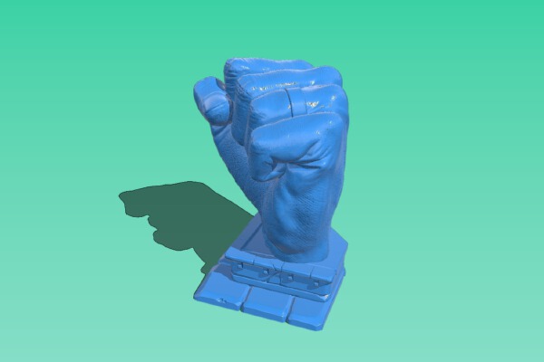 The strength of the hand that wears the ring | 3d print model