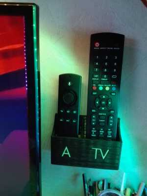 IR-Remote Holder for FireTV + TV | 3d print model
