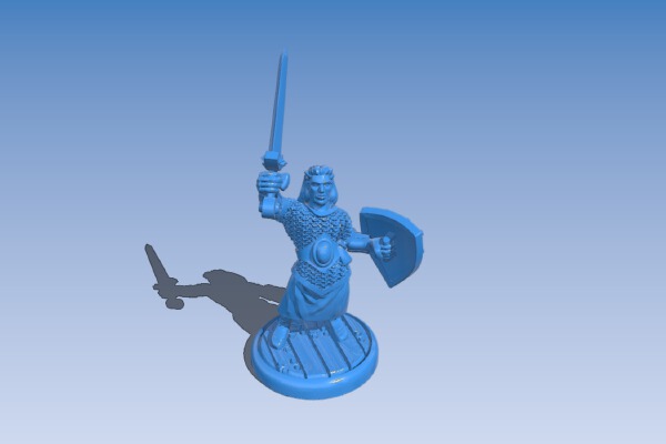Man Painting Practice Figure | 3d print model