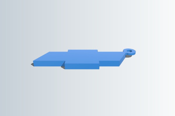 Chevy Keychain in SemiFlex NinjaFlex | 3d print model