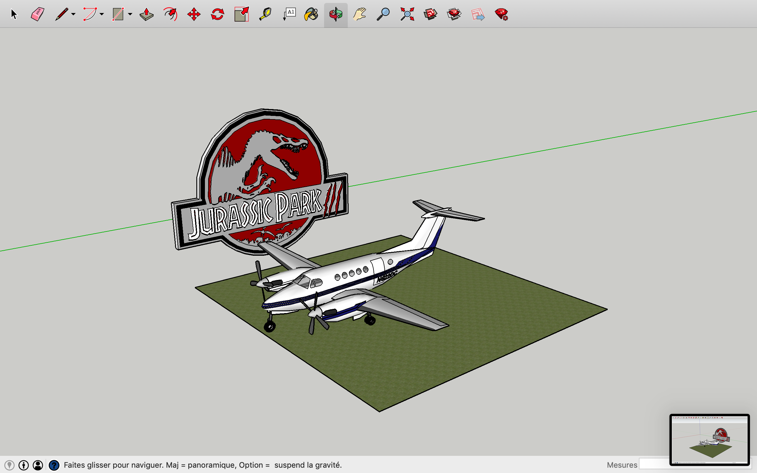Jurassic Park 3 Plane