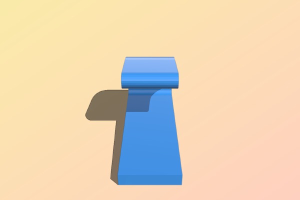 Wall Hook (medium size 3M Command Strip) | 3d print model