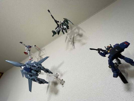 GUNPLA Wall-mount Action Base with Thumbtacks | 3d print model