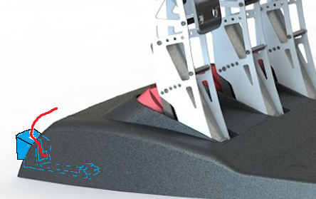 Logitech G27 Wall Pedal Stopper
