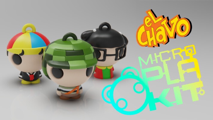 El Chavo del Ocho Set (CHAVES) (MicroPlaKit Series) | 3d print model