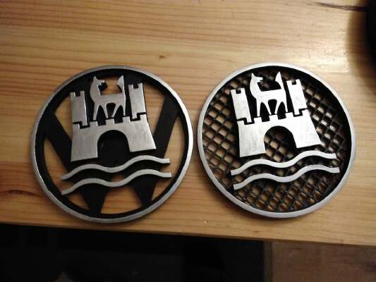 Wolfsburg VW Golf/Jetta/Corrado/Passat front emblem replacement | 3d print model