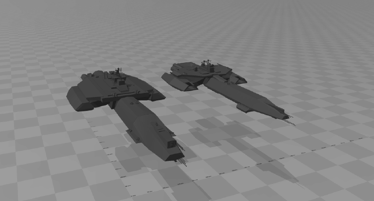 Stargate Achilles Class starship | 3d print model