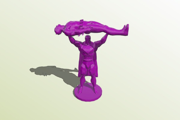Superman vs Batman | 3d print model