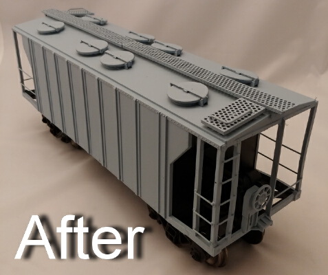 Aristo-Craft Covered Hopper Update | 3d print model
