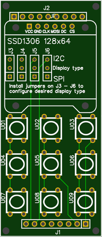Decora 3 switch wall plate with OLED display