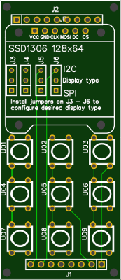 Decora 3 switch wall plate with OLED display | 3d print model