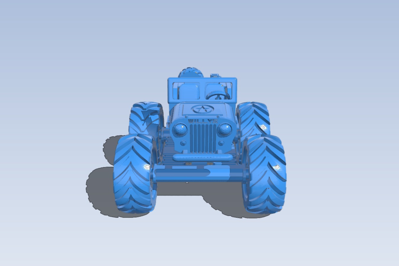 Mini Monster Willy With Rotating Wheels – Car
