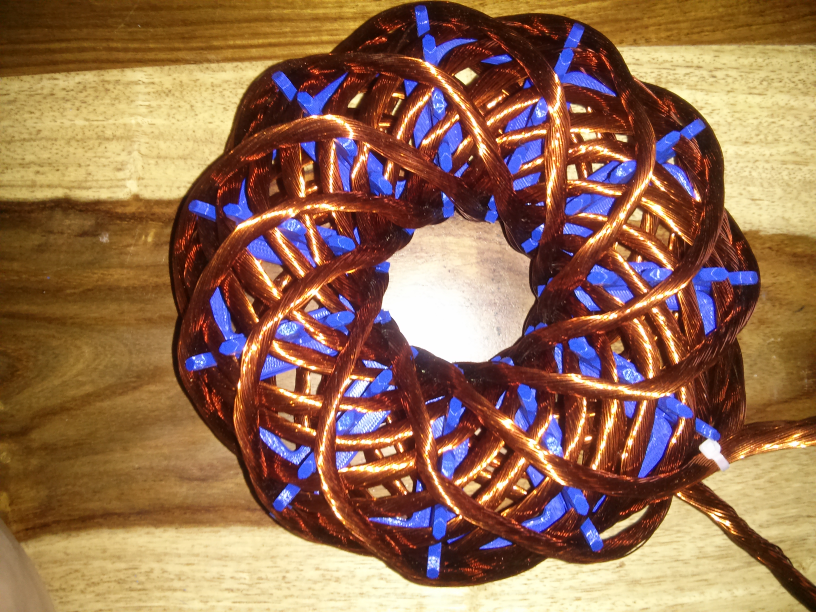 Vortex coil frame (center and sides)