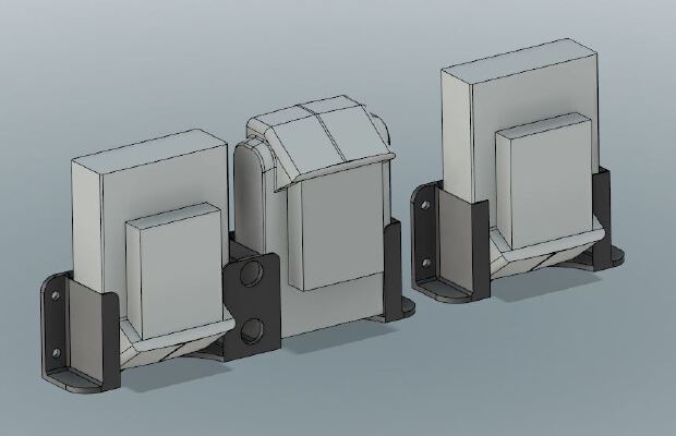 Black&Decker _ DeWalt 20V battery holders | 3d print model