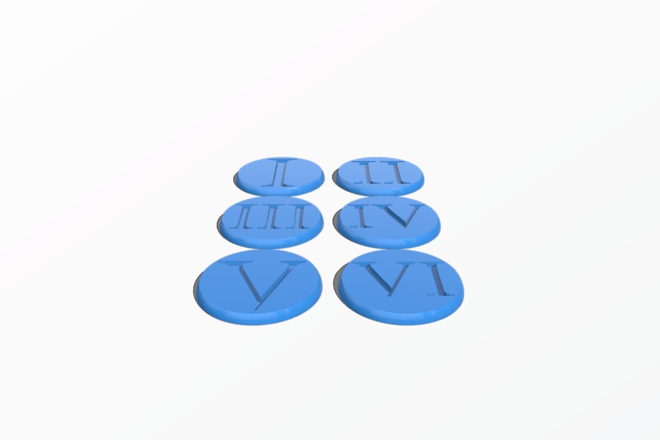 Warhammer 40k Roman Numeral Objective Markers