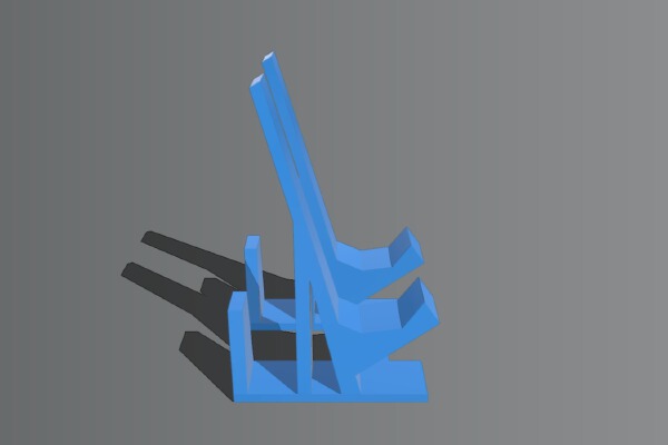 ASUS RT-AC66U series desktop mount | 3d print model