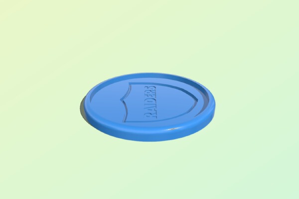 Oakland Raiders Coaster | 3d print model