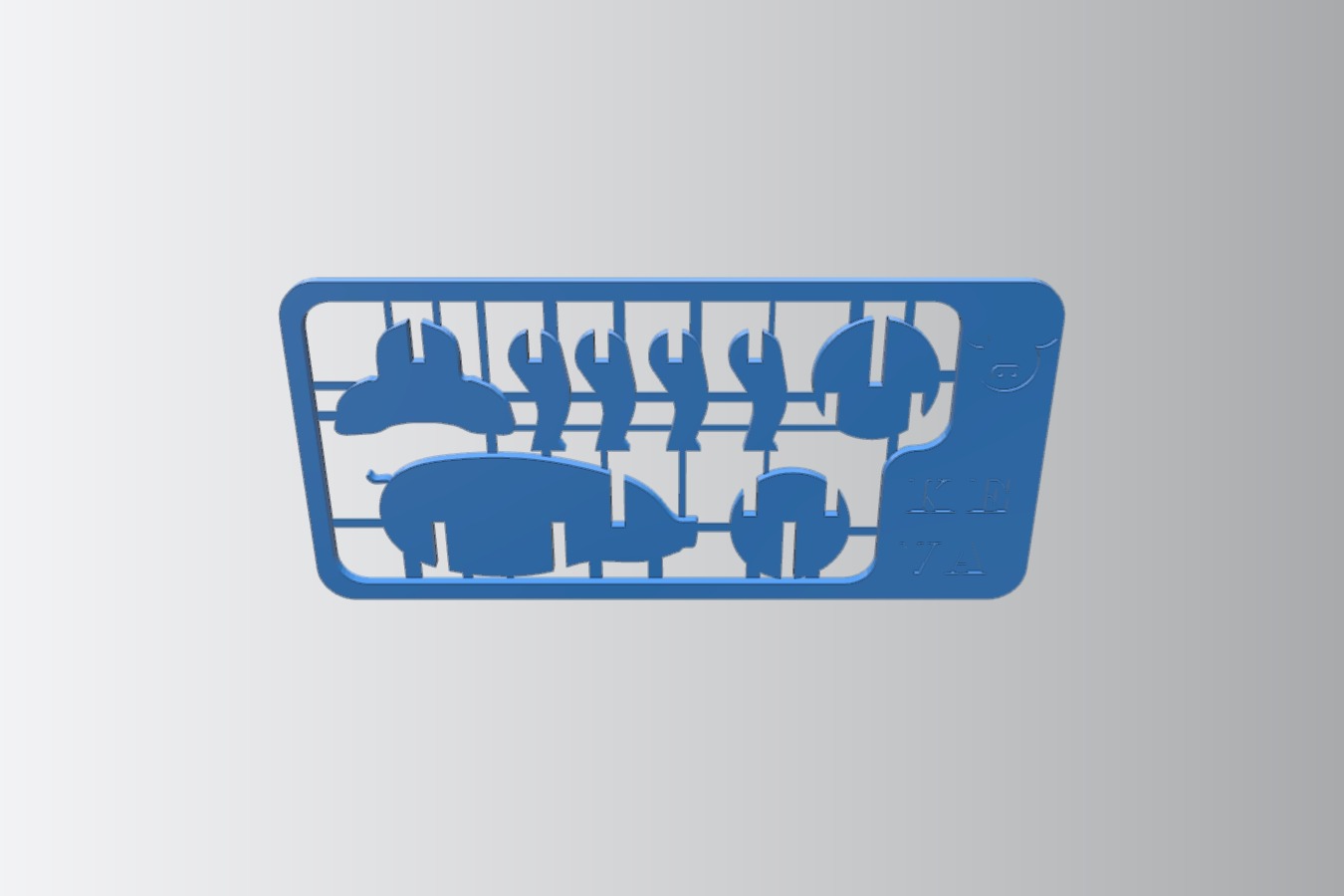 card kit pig puzzle