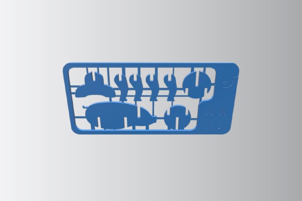 card kit pig puzzle | 3d print model