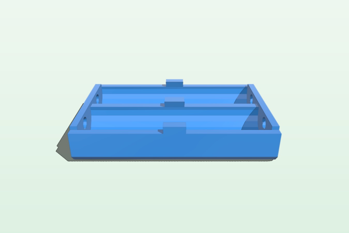 Simple dual AA battery holder