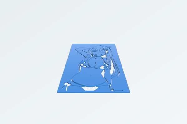 Marin Kitagawa stencil | 3d print model