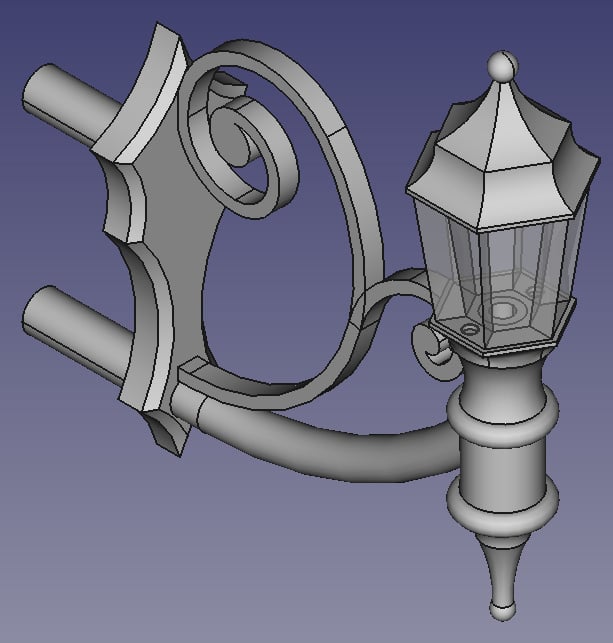 Model Walllamp for H0 - 1:87