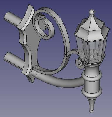 Model Walllamp for H0 - 1:87 | 3d print model