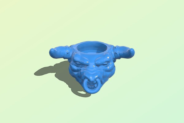 Head Bowl Minotaur | 3d print model